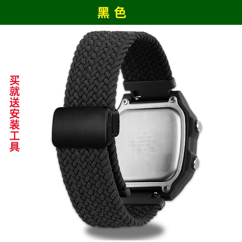 Elastic Nylon Watch Strap for Casio A158 A168 A159 A169 F91W AE-1200WHD/ae1300 | Magnetic Buckle Quick Release | Adjustable 18mm Width чёрный
Elastic Nylon Watch Strap for Casio A158 A168 A159 A169 F91W AE-1200WHD/ae1300 | Magnetic Buckle Quick Release | Adjustable 18mm Width чёрный