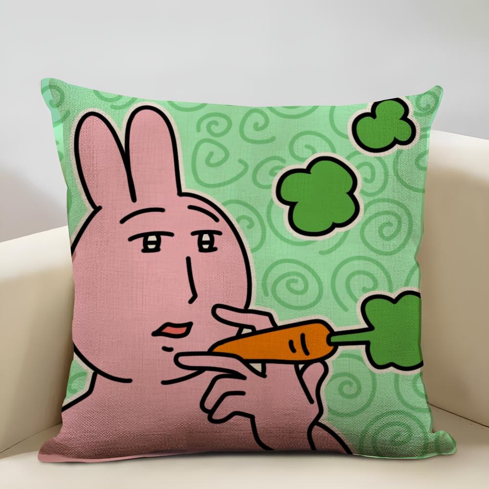 Pink Bunny Cue Cushion Cover Household Decoration Linen Sofa Cushion Cover: Skin-Friendly & Breathable with Invisible Zipper 30cmx30cm
Pink Bunny Cue Cushion Cover Household Decoration Linen Sofa Cushion Cover: Skin-Friendly & Breathable with Invisible Zipper 30cmx30cm