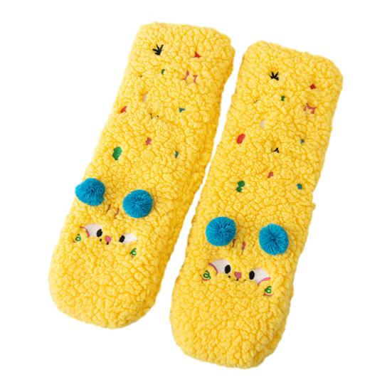 1 Pair Plush Floor Socks Thickened Warm Indoor Socks with Non-Slip Sole
1 Pair Plush Floor Socks Thickened Warm Indoor Socks with Non-Slip Sole