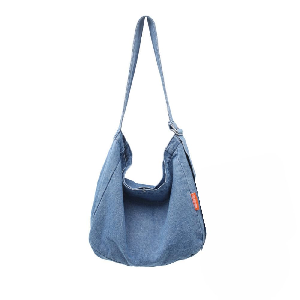 Denim Women s Shoulder Bag, Tote Bag, Messenger Bag, Crossbody Bag, Simple, Solid Color, Casual, Large Capacity, Remade Style (Light Blue)
Denim Women s Shoulder Bag, Tote Bag, Messenger Bag, Crossbody Bag, Simple, Solid Color, Casual, Large Capacity, Remade Style (Light Blue)