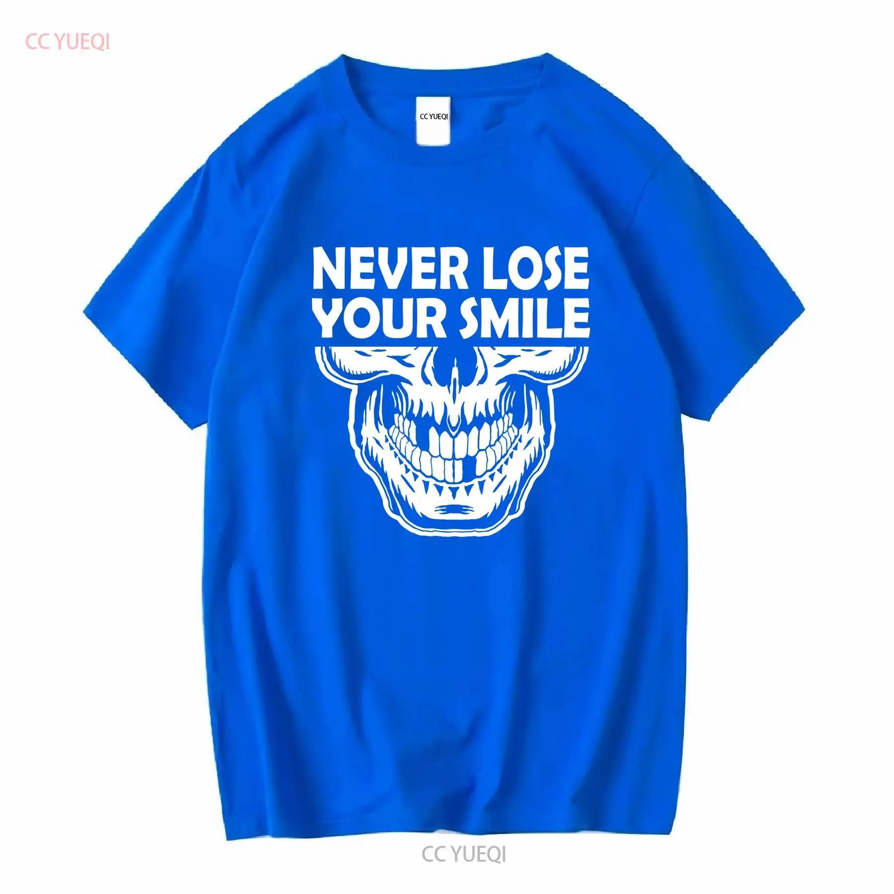 Футболка с мотивационным рисунком «Никогда не теряй улыбку» и изображением скелета, удобная, разных цветов, с длинными или короткими рукавами, свободного кроя, подходит для мужчин и женщин, с короткими рукавами, повседневная. 4XL
Футболка с мотивационным рисунком «Никогда не теряй улыбку» и изображением скелета, удобная, разных цветов, с длинными или короткими рукавами, свободного кроя, подходит для мужчин и женщин, с короткими рукавами, повседневная. 4XL
