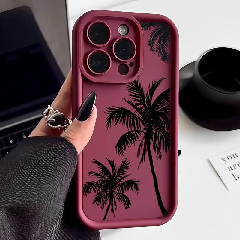 Для iPhone 16 Pro Max 16E 15 Pro 14 13 12 11 чехол-ракушка с принтом кокосовой пальмы матовый TPU противоударный мягкий чехол для телефона iPhone 7 / 8 вино красного
Для iPhone 16 Pro Max 16E 15 Pro 14 13 12 11 чехол-ракушка с принтом кокосовой пальмы матовый TPU противоударный мягкий чехол для телефона iPhone 7 / 8 вино красного