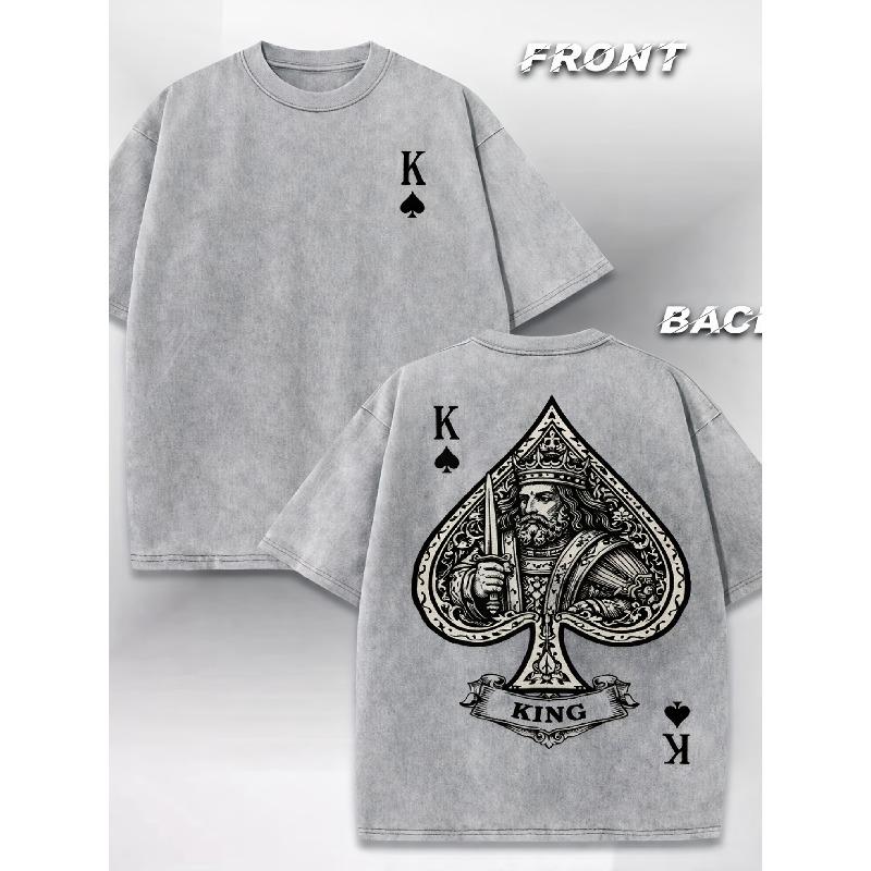 European sizes Men s T-Shirt with Front and Back Printed Patterns - Loose, Trendy, Oversized Style in Retro Distressed Look, Versatile for Casual Wear 5XL сірий
European sizes Men s T-Shirt with Front and Back Printed Patterns - Loose, Trendy, Oversized Style in Retro Distressed Look, Versatile for Casual Wear 5XL сірий
