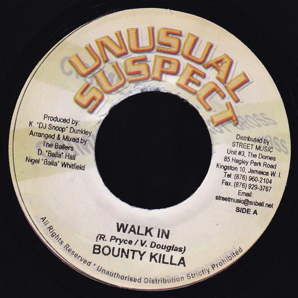 7inch Record BOUNTY KILLER - Walk In NONE Unusual Suspect 2004 Jamaica Reggae, Ska & Dub Used
7inch Record BOUNTY KILLER - Walk In NONE Unusual Suspect 2004 Jamaica Reggae, Ska & Dub Used