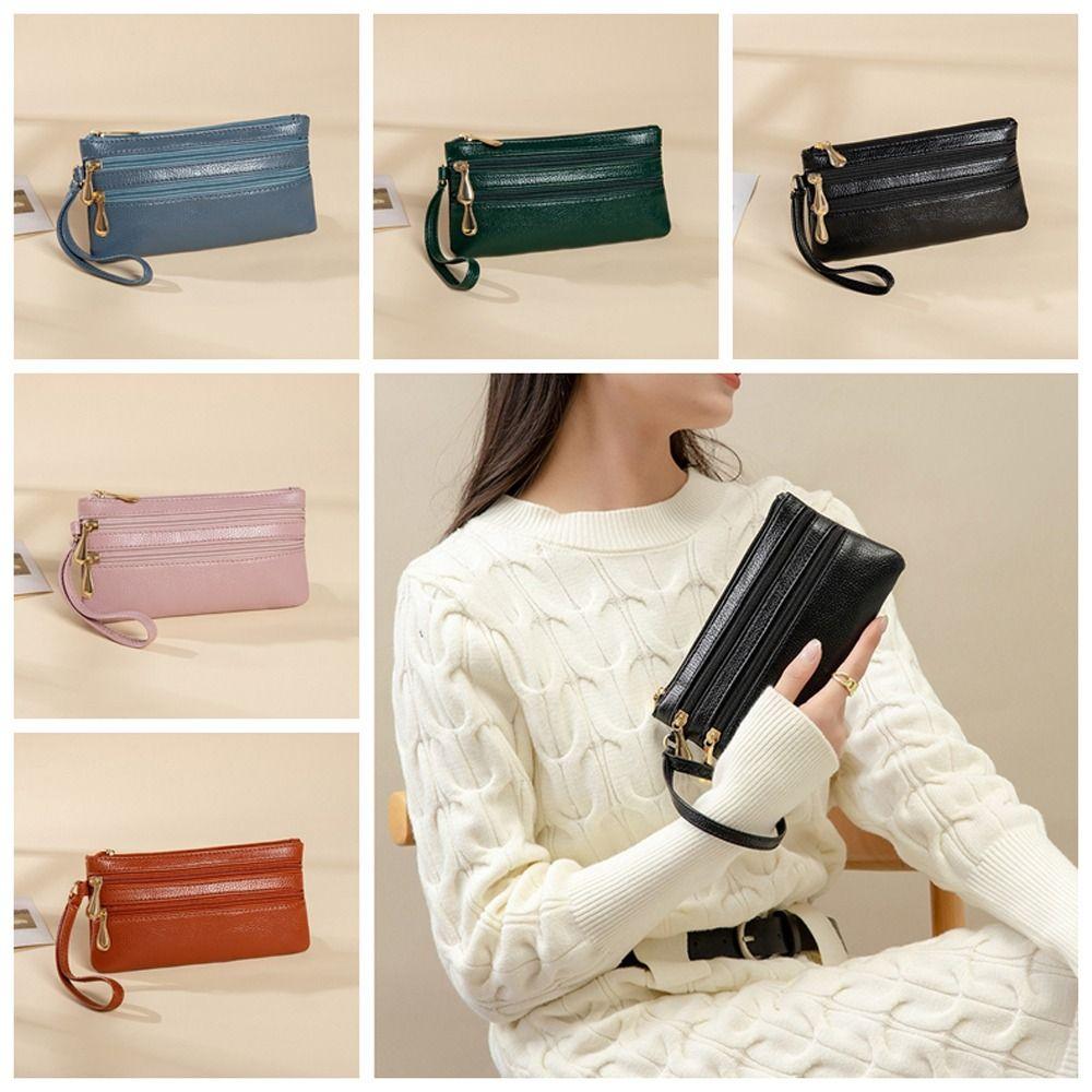 Large Capacity Two Zipper Coin Purse Solid Color Lychee Pattern Long Wallet Portable Outdoor зелений
Large Capacity Two Zipper Coin Purse Solid Color Lychee Pattern Long Wallet Portable Outdoor зелений