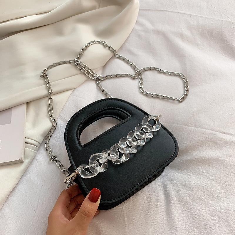 Transparent Chain Decoration Mini Handbag Newest Styleautumn And Winter Shoulder Bag Personalized Female Bag
Transparent Chain Decoration Mini Handbag Newest Styleautumn And Winter Shoulder Bag Personalized Female Bag