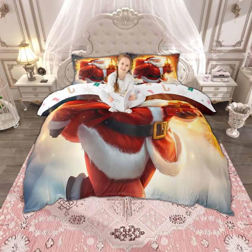 Homewish Merry Christmas Duvet Cover Set For Boys Girls Xmas Tree Santa Claus Bedding Set Cute Snowman Deer Quilt Cover Set EU Single(135*200cm)3pcs
Homewish Merry Christmas Duvet Cover Set For Boys Girls Xmas Tree Santa Claus Bedding Set Cute Snowman Deer Quilt Cover Set EU Single(135*200cm)3pcs