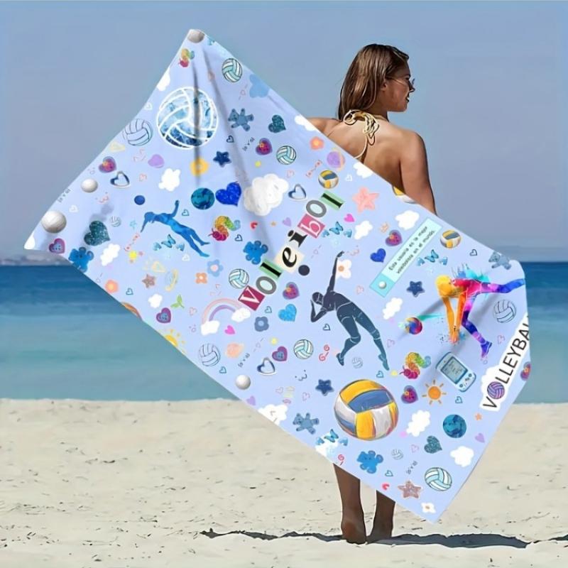 1pc Volleyball Pattern Beach Towel,Suitable for Seaside Beaches, Swimming Pools,Camping Travel, Yoga Fitness Multi-purpose Beach W30*H60(CM)
1pc Volleyball Pattern Beach Towel,Suitable for Seaside Beaches, Swimming Pools,Camping Travel, Yoga Fitness Multi-purpose Beach W30*H60(CM)