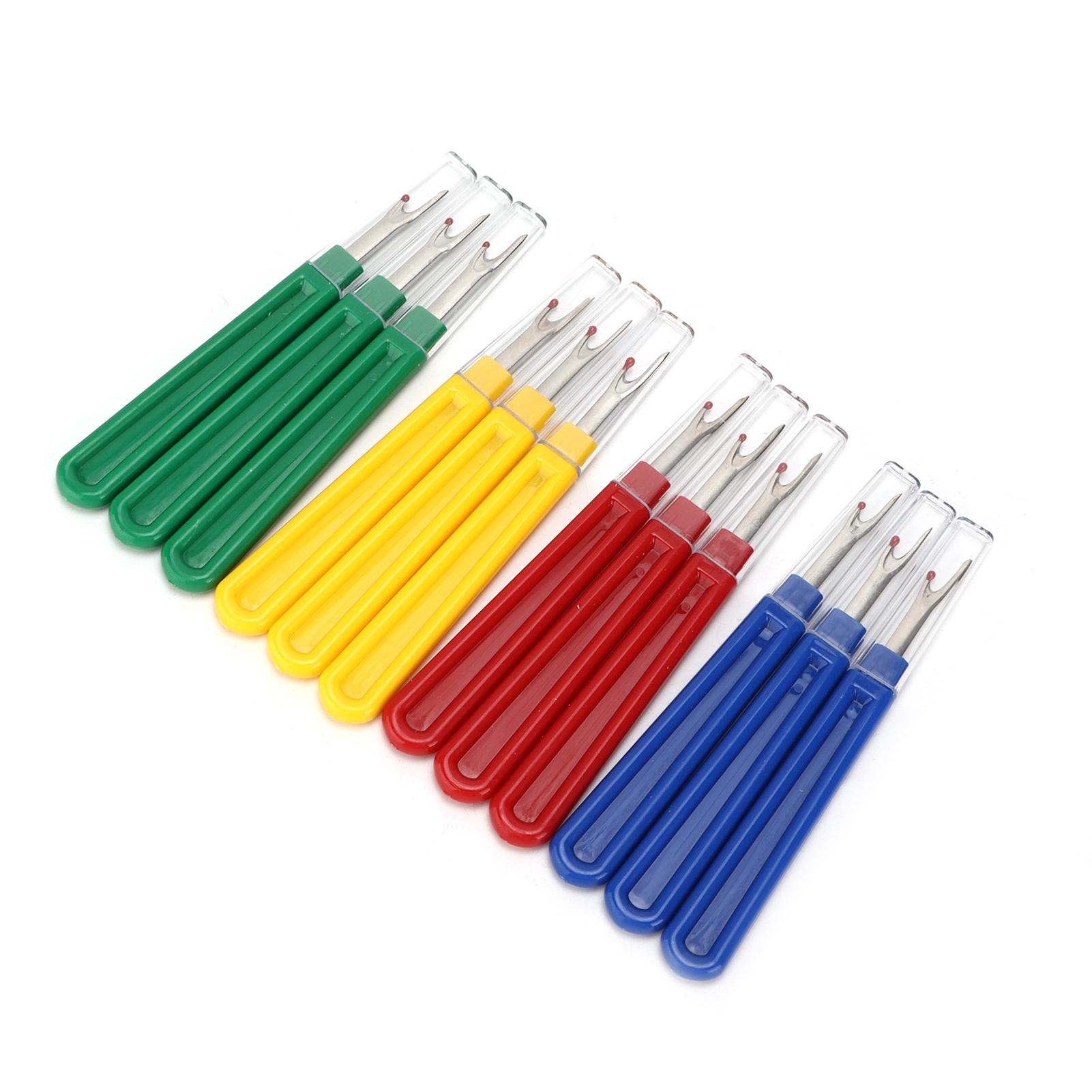 12Pcs Seam Ripper Colorful Durable Ergonomic Stainless Handy Handles Thread Remover for Sewing Embroidery Quilting
12Pcs Seam Ripper Colorful Durable Ergonomic Stainless Handy Handles Thread Remover for Sewing Embroidery Quilting