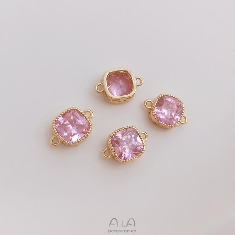 Сохраняющий цвет кулон-подвеска из циркония квадратной формы с двойным контуром с покрытием из 14-каратного золота для браслетов и ожерелий DIY
Сохраняющий цвет кулон-подвеска из циркония квадратной формы с двойным контуром с покрытием из 14-каратного золота для браслетов и ожерелий DIY