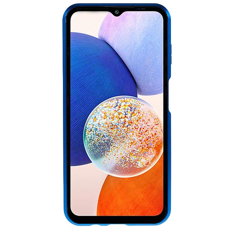 For Samsung Galaxy A14 5G/4G Double Side Tempered Glass Phone Case Magnetic Metal Frame Cover Blue
For Samsung Galaxy A14 5G/4G Double Side Tempered Glass Phone Case Magnetic Metal Frame Cover Blue