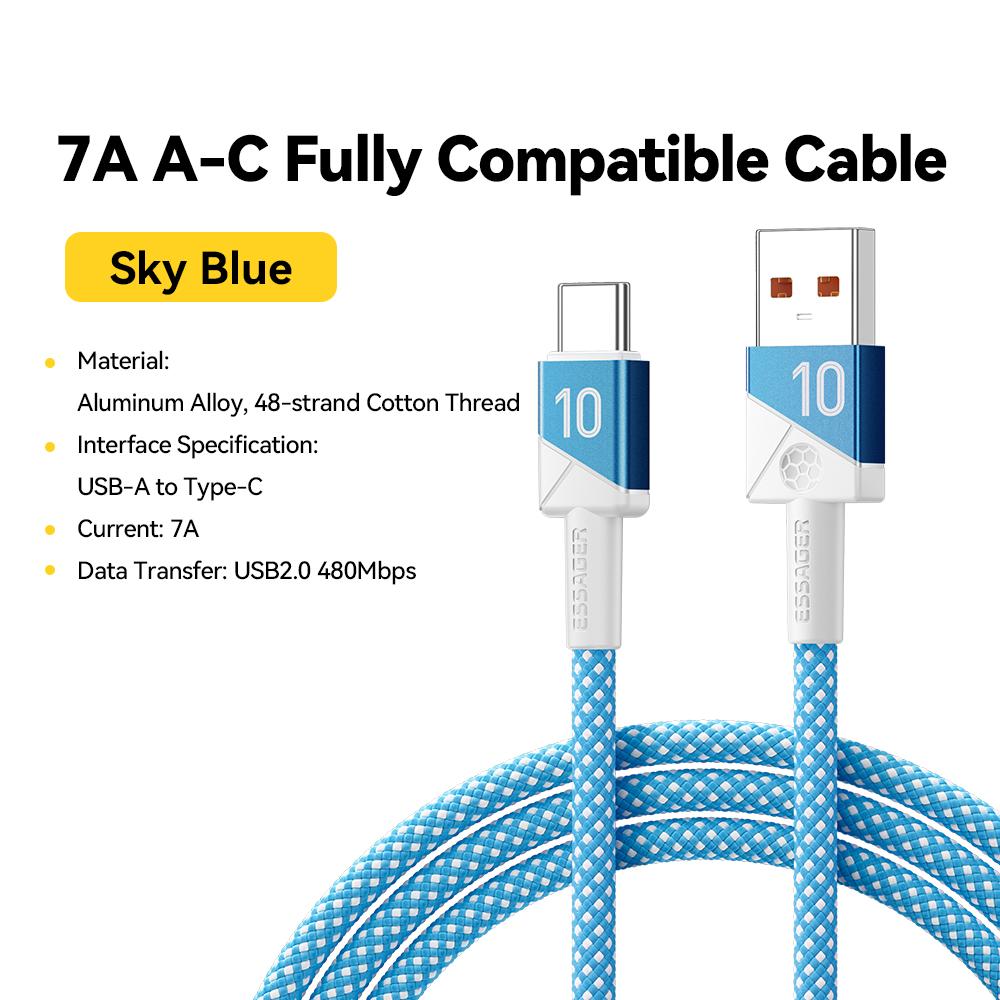Кабель Essager 7A USB Type C - Супербыстрая зарядка, Дата-кабель, Плетеный провод в цветах футбольной команды для iPhone 17 16, Huawei, Samsung и Xiaomi 1m небесно-голубой
Кабель Essager 7A USB Type C - Супербыстрая зарядка, Дата-кабель, Плетеный провод в цветах футбольной команды для iPhone 17 16, Huawei, Samsung и Xiaomi 1m небесно-голубой