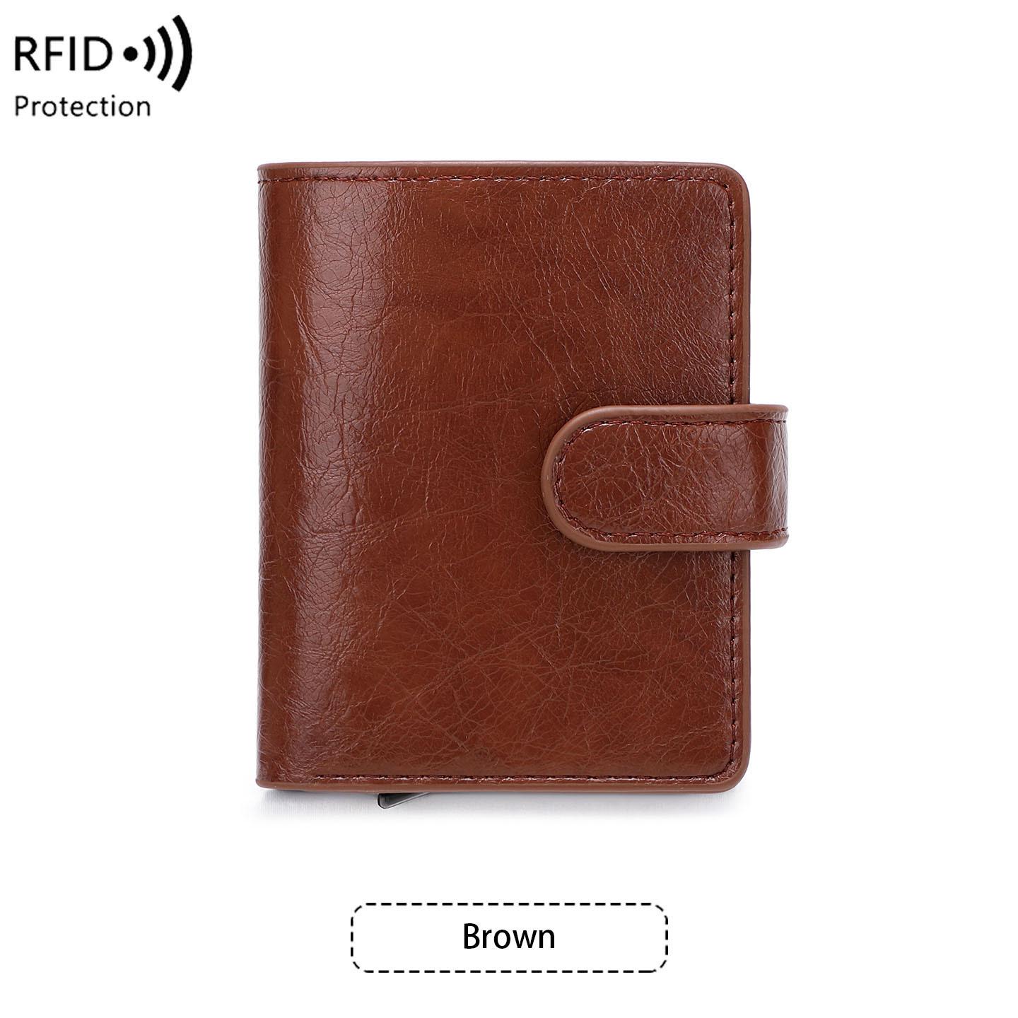 Cross-Border RFID Aluminum Card Holder: Anti-Theft Multi-Slot Carbon Fiber Wallet
Cross-Border RFID Aluminum Card Holder: Anti-Theft Multi-Slot Carbon Fiber Wallet