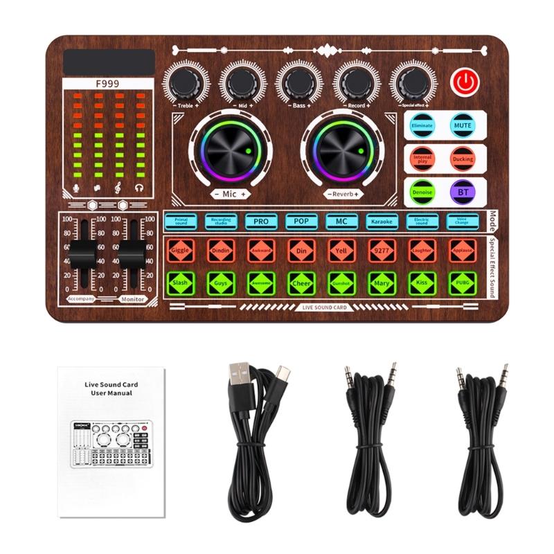 Professional Live Sound Card Sound Board With 16 Sound Effects for High Fidelitys Recording Noise Reduction Wireless 1
Professional Live Sound Card Sound Board With 16 Sound Effects for High Fidelitys Recording Noise Reduction Wireless 1