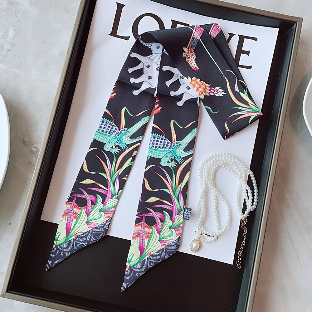 Универсальный женский двухслойный шарф с животным узором «гусиная лапка», длинной лентой, декоративным галстуком-бабочкой, ручкой для сумки, винтажный, художественный, маленький платок, повязка для волос
Универсальный женский двухслойный шарф с животным узором «гусиная лапка», длинной лентой, декоративным галстуком-бабочкой, ручкой для сумки, винтажный, художественный, маленький платок, повязка для волос