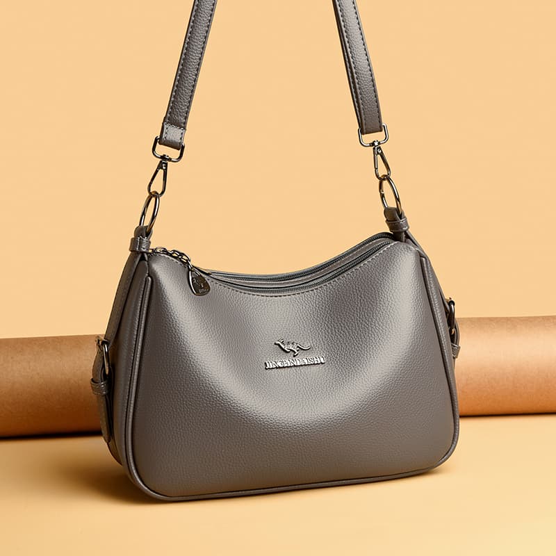 Soft leather crescent shoulder bag crossbody underarm women s bag сірий
Soft leather crescent shoulder bag crossbody underarm women s bag сірий