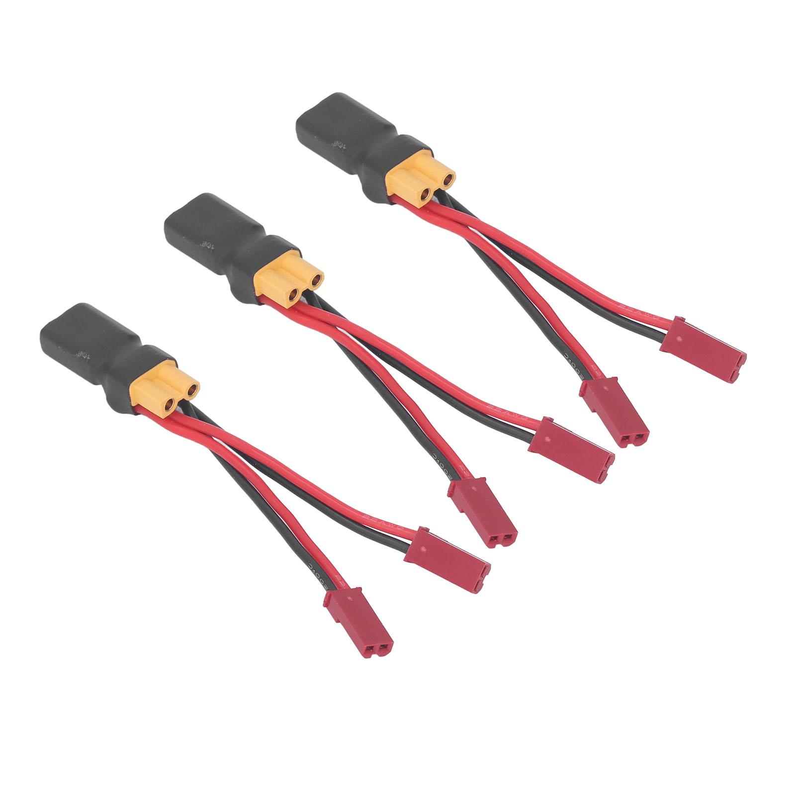 XT30 to JST Cable Male Female to Female Silicone Wire RC Battery ESC Connector Cord for RC Boat Aircraft Car 3pcs
XT30 to JST Cable Male Female to Female Silicone Wire RC Battery ESC Connector Cord for RC Boat Aircraft Car 3pcs