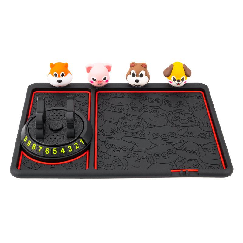 B-68 4 in 1 Anti-Slip Phone Holder Dashboard Phone Mat with Car Temporary Parking Card Phone Number/Aromatherapy Shockproof Pad Phone Car Mount Black
B-68 4 in 1 Anti-Slip Phone Holder Dashboard Phone Mat with Car Temporary Parking Card Phone Number/Aromatherapy Shockproof Pad Phone Car Mount Black