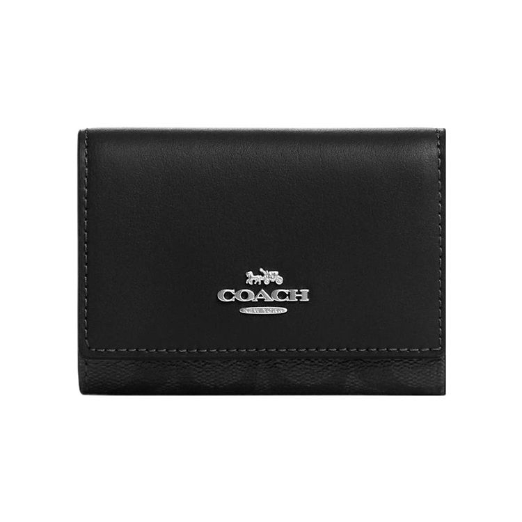 Coach Micro 10 Solid Color Logo Flap Card Slot Snap Canvas With Leather Wallet Unisex Wallet Black CM761-SVTSQ Black
Coach Micro 10 Solid Color Logo Flap Card Slot Snap Canvas With Leather Wallet Unisex Wallet Black CM761-SVTSQ Black