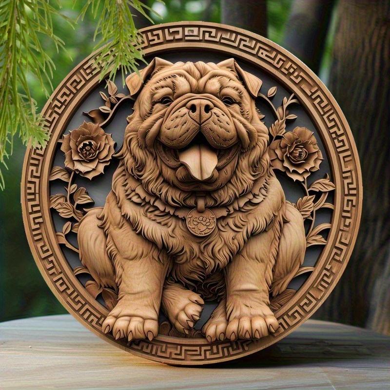 2d Flat 20*20cm, Round Wooden Sign, Creative Dog Pattern Wooden Sign Decor, Home Decor, Wall Decoration, for Home, Kitchen, Garden, Bedroom, Bar Decor 20x20cm
2d Flat 20*20cm, Round Wooden Sign, Creative Dog Pattern Wooden Sign Decor, Home Decor, Wall Decoration, for Home, Kitchen, Garden, Bedroom, Bar Decor 20x20cm