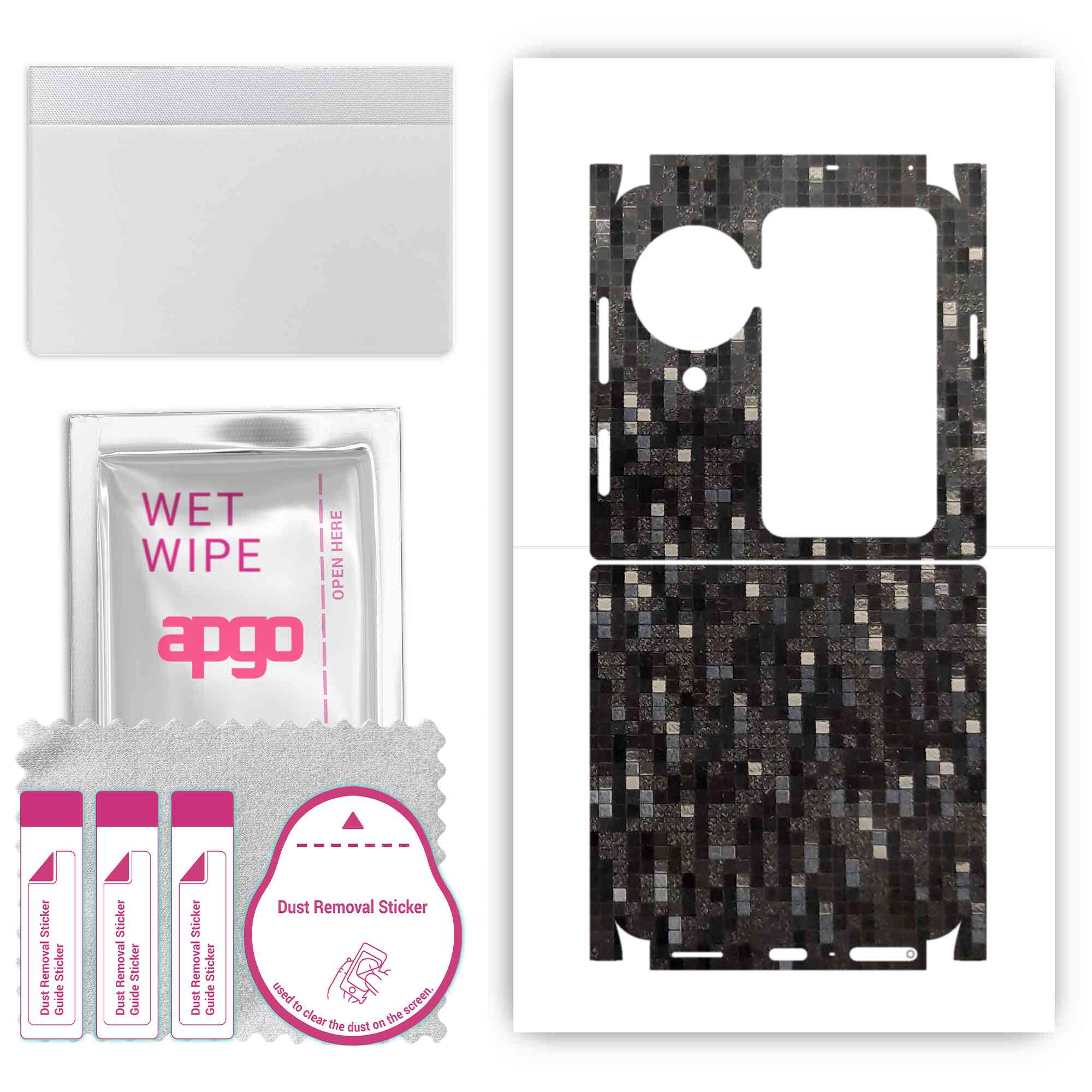 Apgo Protective Skin Sticker для тильної сторони, сумісної з Oppo Find N3 Flip, Full Wrap Film, Foil, Vinyl - Pattern Carbon Black Pixel
Apgo Protective Skin Sticker для тильної сторони, сумісної з Oppo Find N3 Flip, Full Wrap Film, Foil, Vinyl - Pattern Carbon Black Pixel