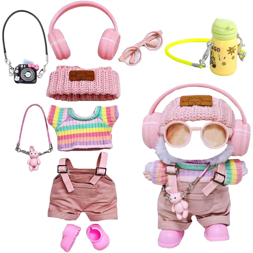 Pink Doll Clothing Set 9 Pieces for 17cm Dolls Unique Style Cute Accessories
Pink Doll Clothing Set 9 Pieces for 17cm Dolls Unique Style Cute Accessories