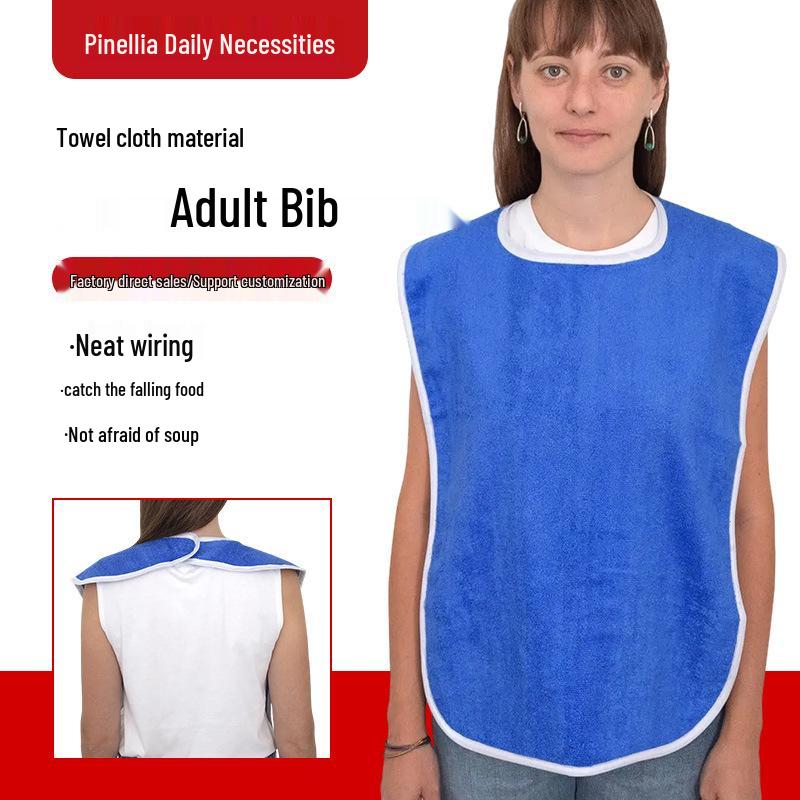Unisex Washable Drool Bib: Towel Cloth Apron & Neck Warmer for Adults & Elderly, Anti-Stain Eating Aid with Mouth Wiping Feature королевский синий
Unisex Washable Drool Bib: Towel Cloth Apron & Neck Warmer for Adults & Elderly, Anti-Stain Eating Aid with Mouth Wiping Feature королевский синий