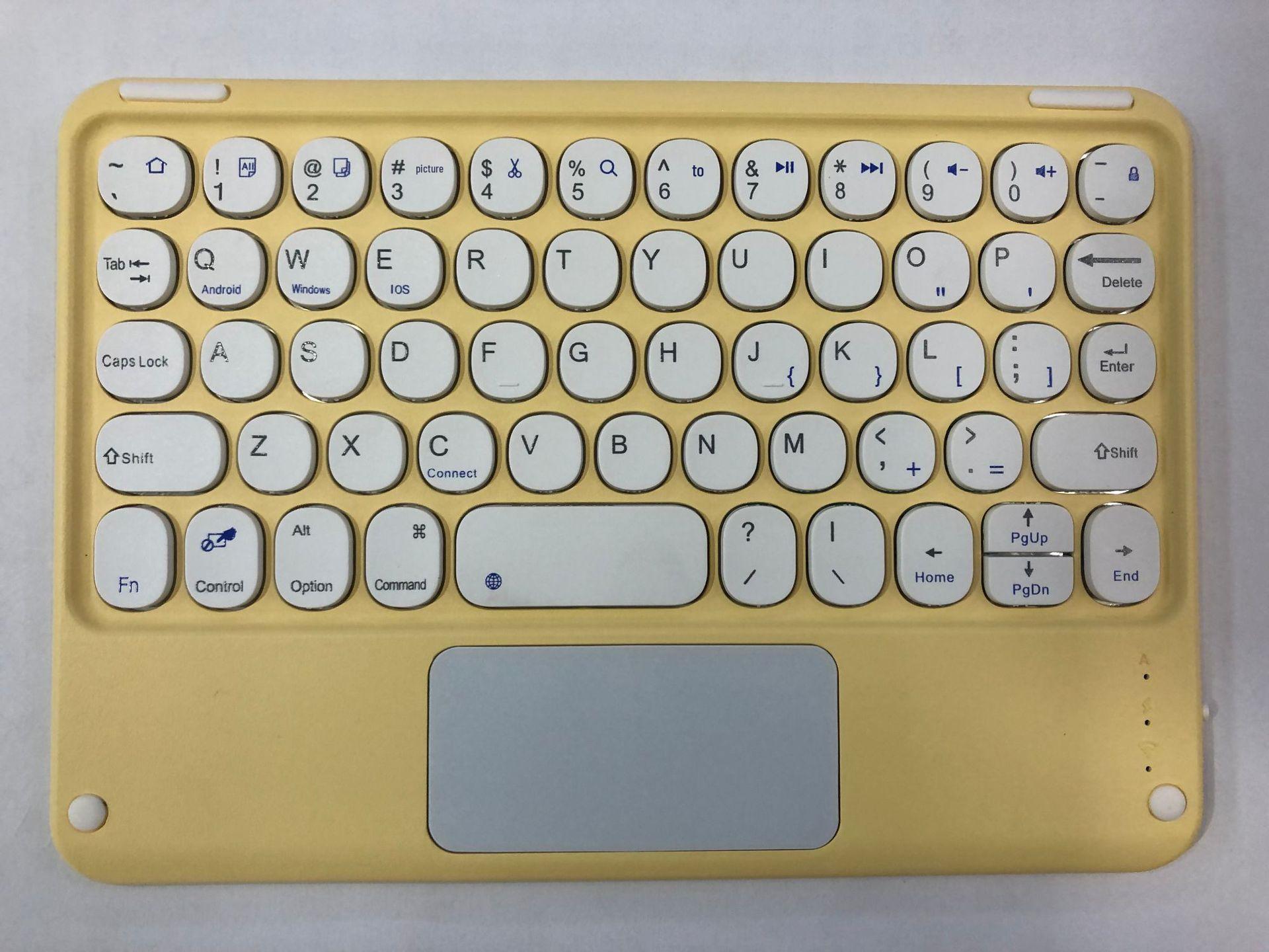 Universal Bluetooth Keyboard for 10-11 Inch Tablets: Compatible with iPad, Samsung, Huawei, Lenovo. Features Round Keys and Touch Color.
Universal Bluetooth Keyboard for 10-11 Inch Tablets: Compatible with iPad, Samsung, Huawei, Lenovo. Features Round Keys and Touch Color.