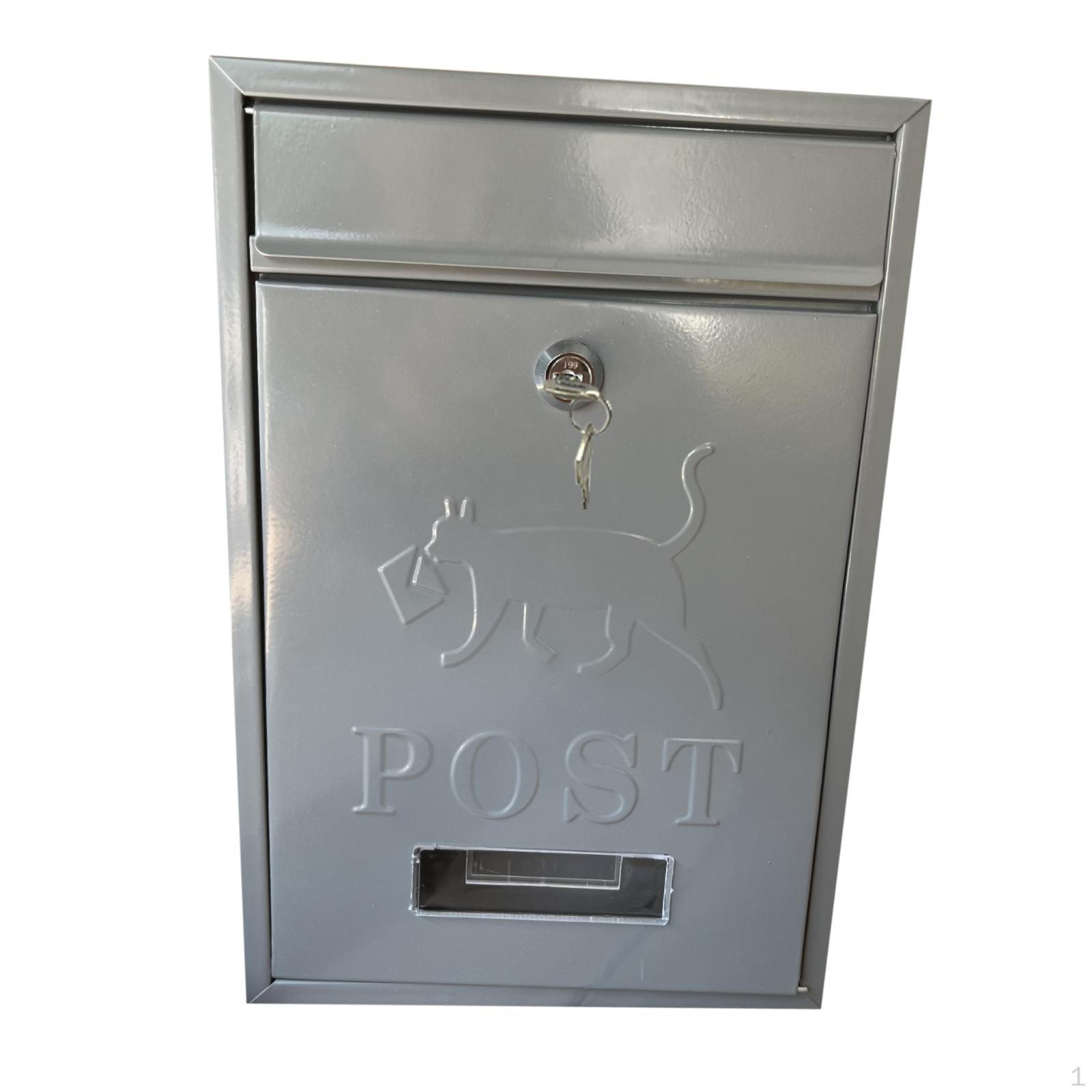Large Capacity Wall Mailbox with Lock for Outdoor Use сірий колір
Large Capacity Wall Mailbox with Lock for Outdoor Use сірий колір