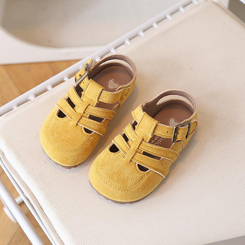 New Summer Suede Sandals for Girls Anti-slippery Sole Toddler Beach Roman Shoes with Pastel Colors Round-toe Vacation Retro 25 жовтий
New Summer Suede Sandals for Girls Anti-slippery Sole Toddler Beach Roman Shoes with Pastel Colors Round-toe Vacation Retro 25 жовтий