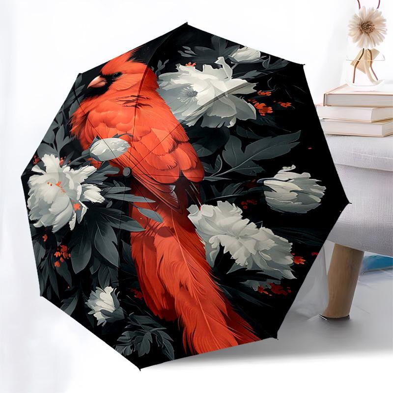 1pc Auto-Folding Umbrella with Cardinal Floral Print, Portable 3-Fold Design, Iron Frame, Outdoor, Perfect Gift for Fans & Travelers.V084
1pc Auto-Folding Umbrella with Cardinal Floral Print, Portable 3-Fold Design, Iron Frame, Outdoor, Perfect Gift for Fans & Travelers.V084