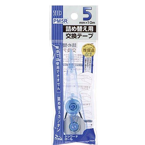 Seed PM5R-10P Корректирующая лента Kesiword Pytho Запасная лента 0,2 дюйма (5 мм)
Seed PM5R-10P Корректирующая лента Kesiword Pytho Запасная лента 0,2 дюйма (5 мм)