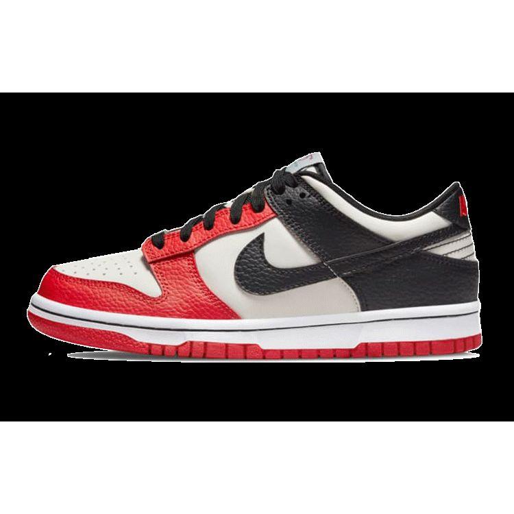 Nike NBA x Dunk Low EMB GS 75th Anniversary — кроссовки Bulls Red Sail Black DO6288-100 36.5