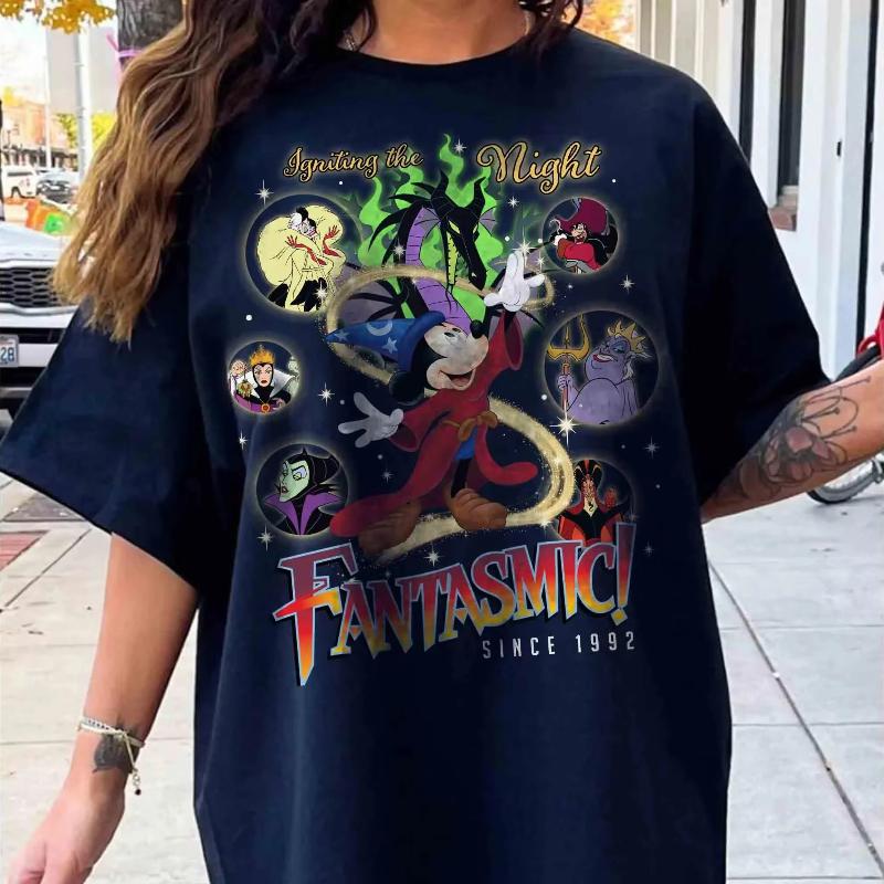 2026 New Vintage Unisexficent Dragon and Sorcerer Mickey Print WoUnisex High Quality Relaxed Plus Size Short Sleeve Top S
2026 New Vintage Unisexficent Dragon and Sorcerer Mickey Print WoUnisex High Quality Relaxed Plus Size Short Sleeve Top S