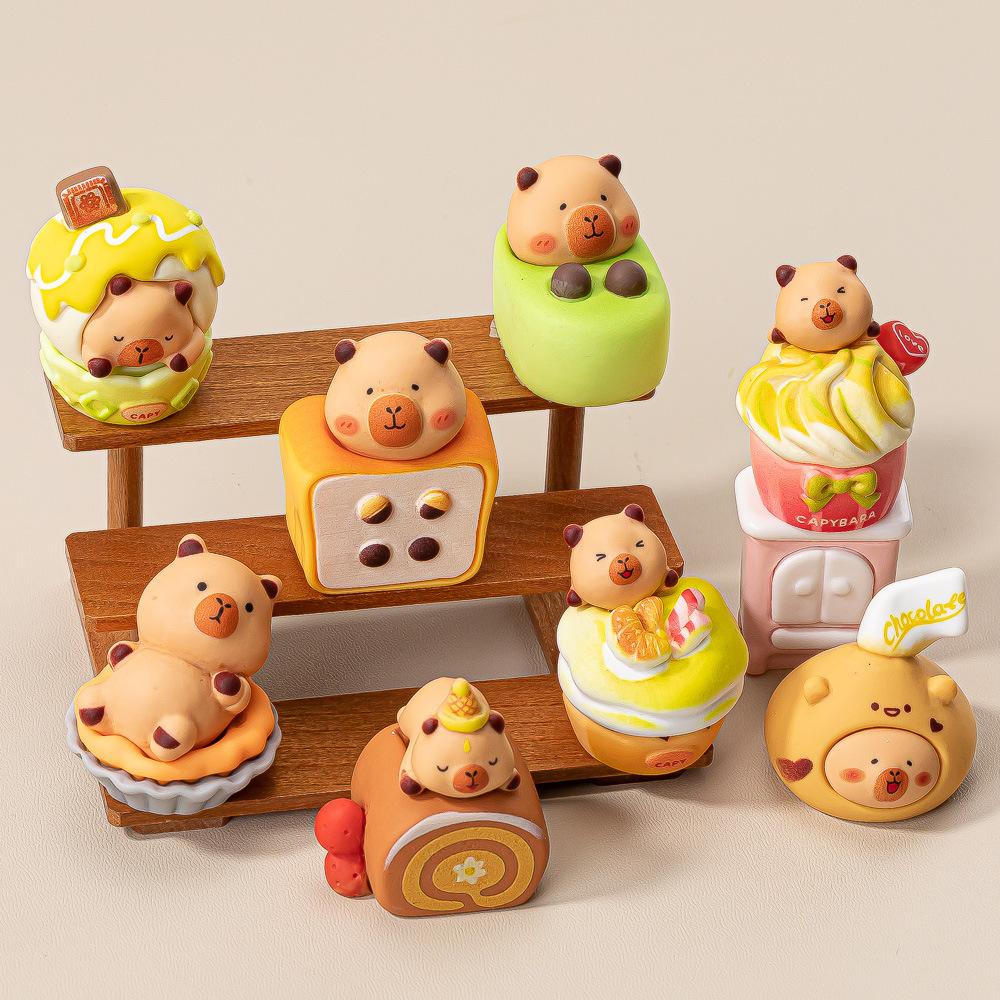 8pcs/Set Dessert Capybara Figurine Animals Model Mini Kapibare Action Figures Toy Home Decoration Fans Birthday Gifts
8pcs/Set Dessert Capybara Figurine Animals Model Mini Kapibare Action Figures Toy Home Decoration Fans Birthday Gifts