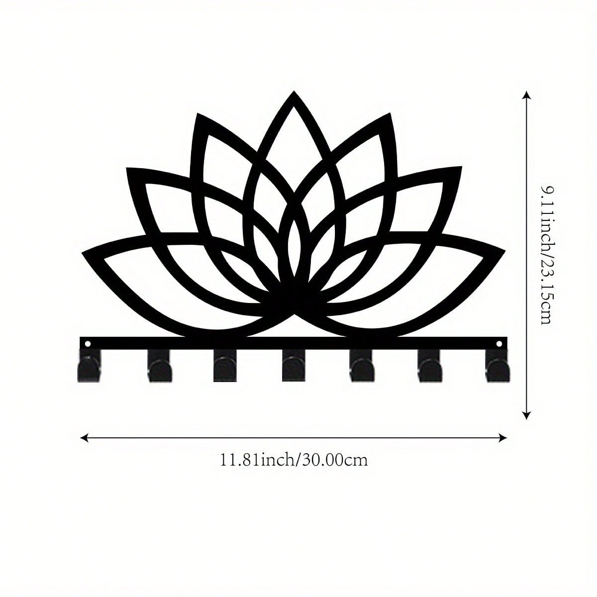 Тримач для ключів Лотос 11,81 дюйма Чорний Метал Настінний Декор для Дому Офісу Вулиці Подарунок
Тримач для ключів Лотос 11,81 дюйма Чорний Метал Настінний Декор для Дому Офісу Вулиці Подарунок