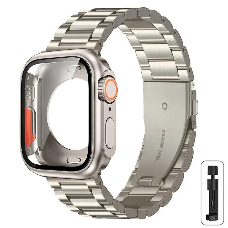 Чохол+ремінець для Apple Watch Ремінець 46мм 42мм 44мм 45мм 41мм Повне покриття Металевий Нержавіюча сталь Ремінець Iwatch Серія 11 10 9 8 7 6 SE 5 For Series9 8 7 41mm
Чохол+ремінець для Apple Watch Ремінець 46мм 42мм 44мм 45мм 41мм Повне покриття Металевий Нержавіюча сталь Ремінець Iwatch Серія 11 10 9 8 7 6 SE 5 For Series9 8 7 41mm