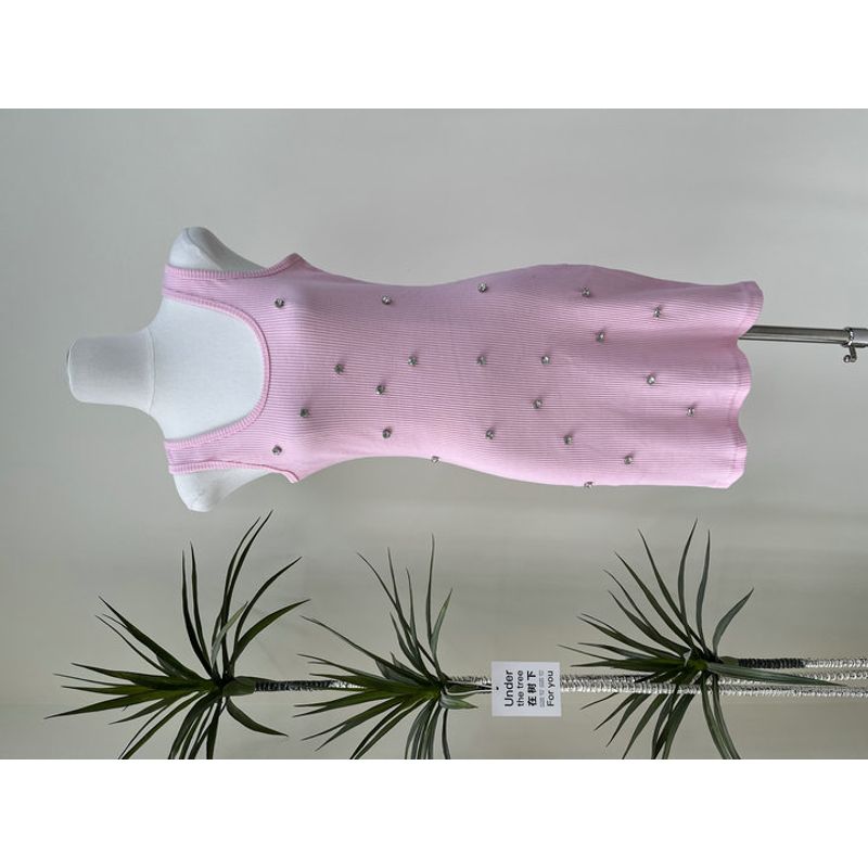2025 Summer New Pure and Elegant Solid Bead Drill Sling Short dress Commuter Daily Hip Skirt Pink L
2025 Summer New Pure and Elegant Solid Bead Drill Sling Short dress Commuter Daily Hip Skirt Pink L