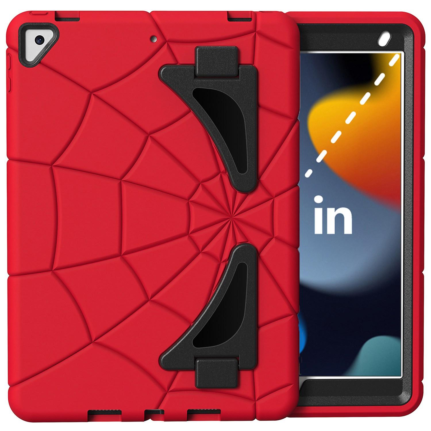 For iPad 10.2 (2021)/(2020)/(2019) Spider Style PC+Silicone Anti-drop Tablet Case Protector with Kickstand Red/Blue
For iPad 10.2 (2021)/(2020)/(2019) Spider Style PC+Silicone Anti-drop Tablet Case Protector with Kickstand Red/Blue