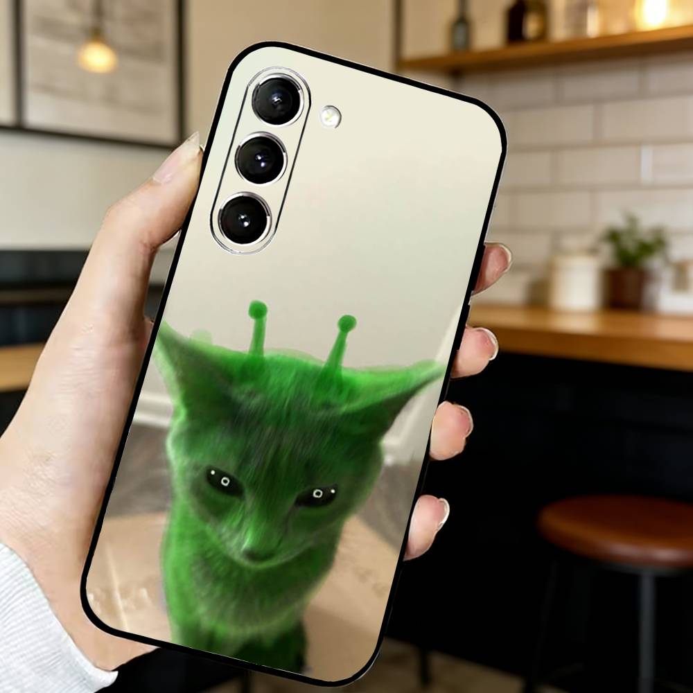 Funny Green Alien Cat Phone Case For Samsung S21,22,20,30,22 plus,23,30 ultra Silicone Cover Samsung S23ULTRA5G
Funny Green Alien Cat Phone Case For Samsung S21,22,20,30,22 plus,23,30 ultra Silicone Cover Samsung S23ULTRA5G