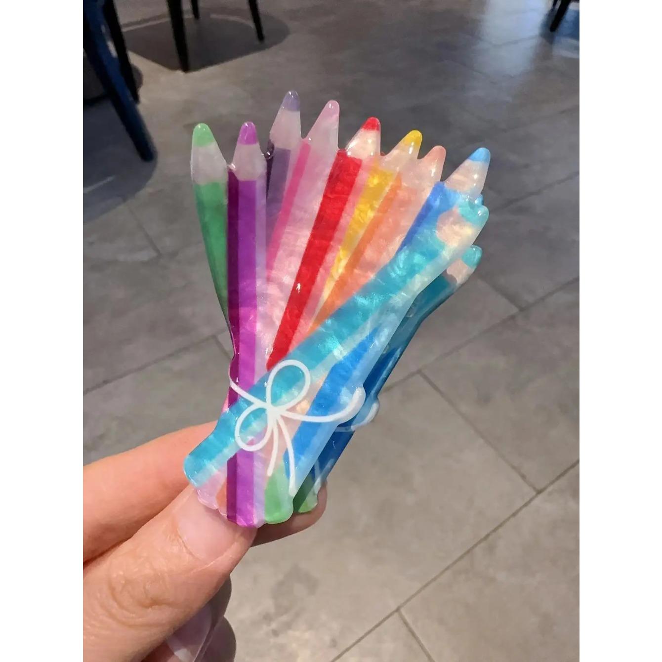 1 Colorful paintbrush grab clip Creative Bouquet Styling Hairpin Teachers Day gift Updo Shark Clip Cute hair accessories Size fits all
1 Colorful paintbrush grab clip Creative Bouquet Styling Hairpin Teachers Day gift Updo Shark Clip Cute hair accessories Size fits all
