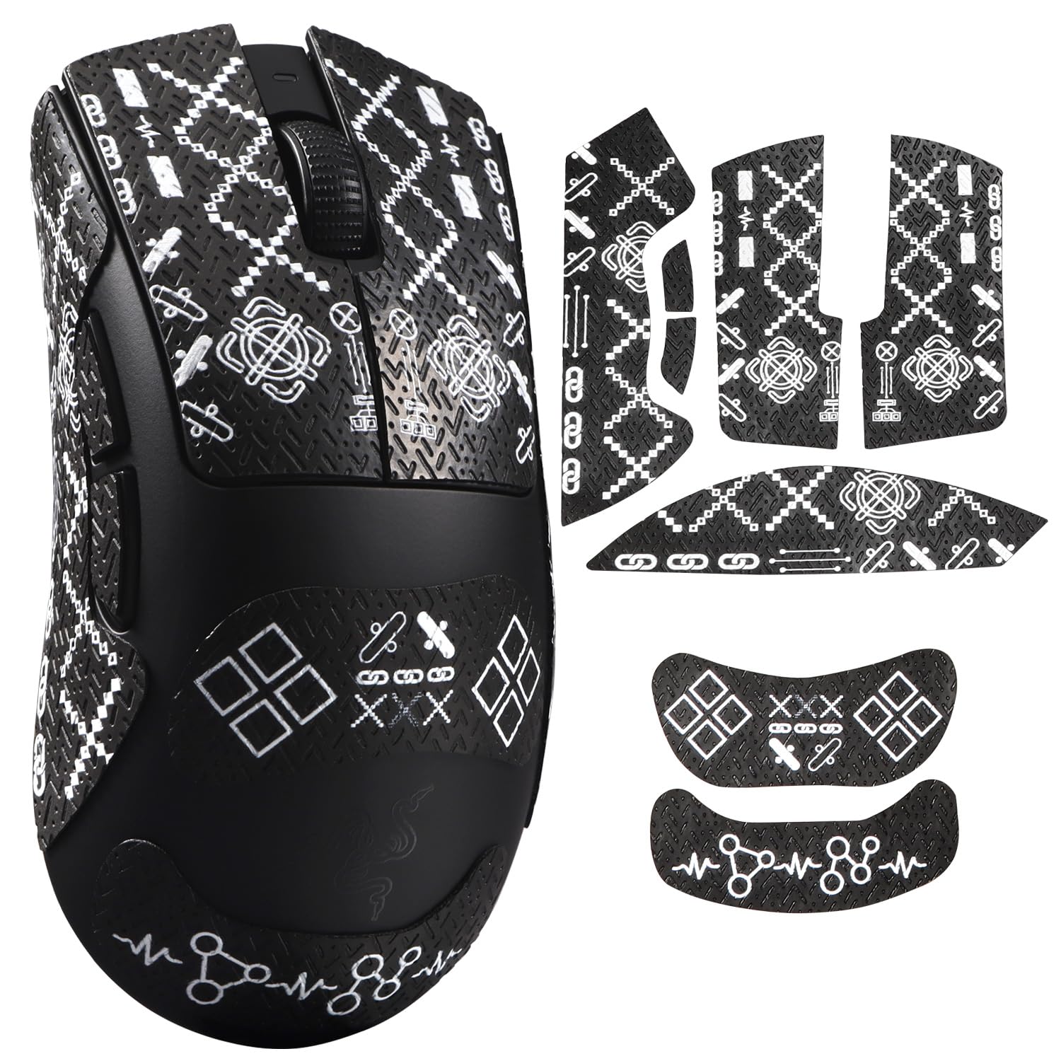 IMMOENUC Стрічка для захвату миші Застосовна Deathadder V3 HyperSpeed Стрічка для миші Матеріал ПВХ Кольорове ущільнення Поглинає піт шкіри та запобігає ковзанню Протиковзка
IMMOENUC Стрічка для захвату миші Застосовна Deathadder V3 HyperSpeed Стрічка для миші Матеріал ПВХ Кольорове ущільнення Поглинає піт шкіри та запобігає ковзанню Протиковзка