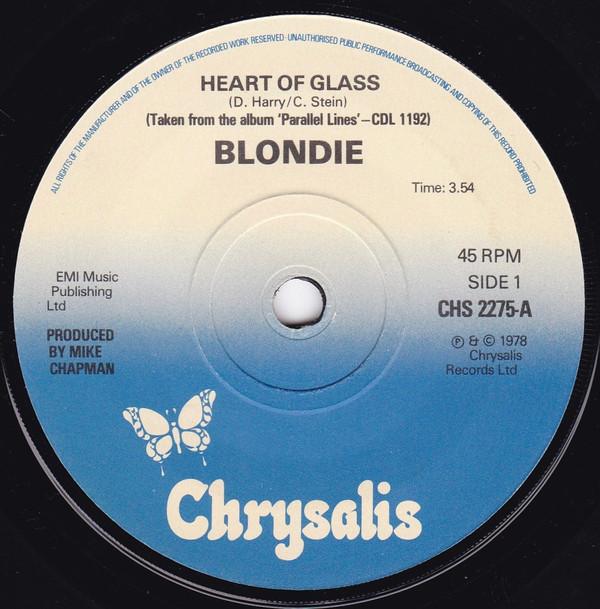 7inch Record BLONDIE - Heart Of Glass CHS2275 Chrysalis 1979 UK Dance & Electronica Used
7inch Record BLONDIE - Heart Of Glass CHS2275 Chrysalis 1979 UK Dance & Electronica Used