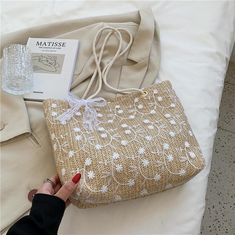 Летняя Новинка Корейская Версия Кружевная Плетеная Соломенная Сумка-Тоут Большой Вместимости Портативная Наплечная Сумка для Шопинга Идеально подходит для Повседневного Использования, Путешествий и Пляжных Прогулок хаки
Летняя Новинка Корейская Версия Кружевная Плетеная Соломенная Сумка-Тоут Большой Вместимости Портативная Наплечная Сумка для Шопинга Идеально подходит для Повседневного Использования, Путешествий и Пляжных Прогулок хаки
