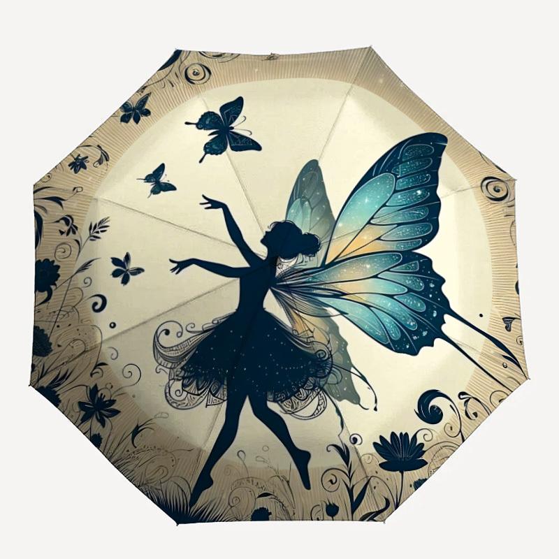 1pc Fairy Butterfly Automatic Open/Close Umbrella Compact Folding Umbrella, All-Season Portable Umbrella for Women/Men130
1pc Fairy Butterfly Automatic Open/Close Umbrella Compact Folding Umbrella, All-Season Portable Umbrella for Women/Men130
