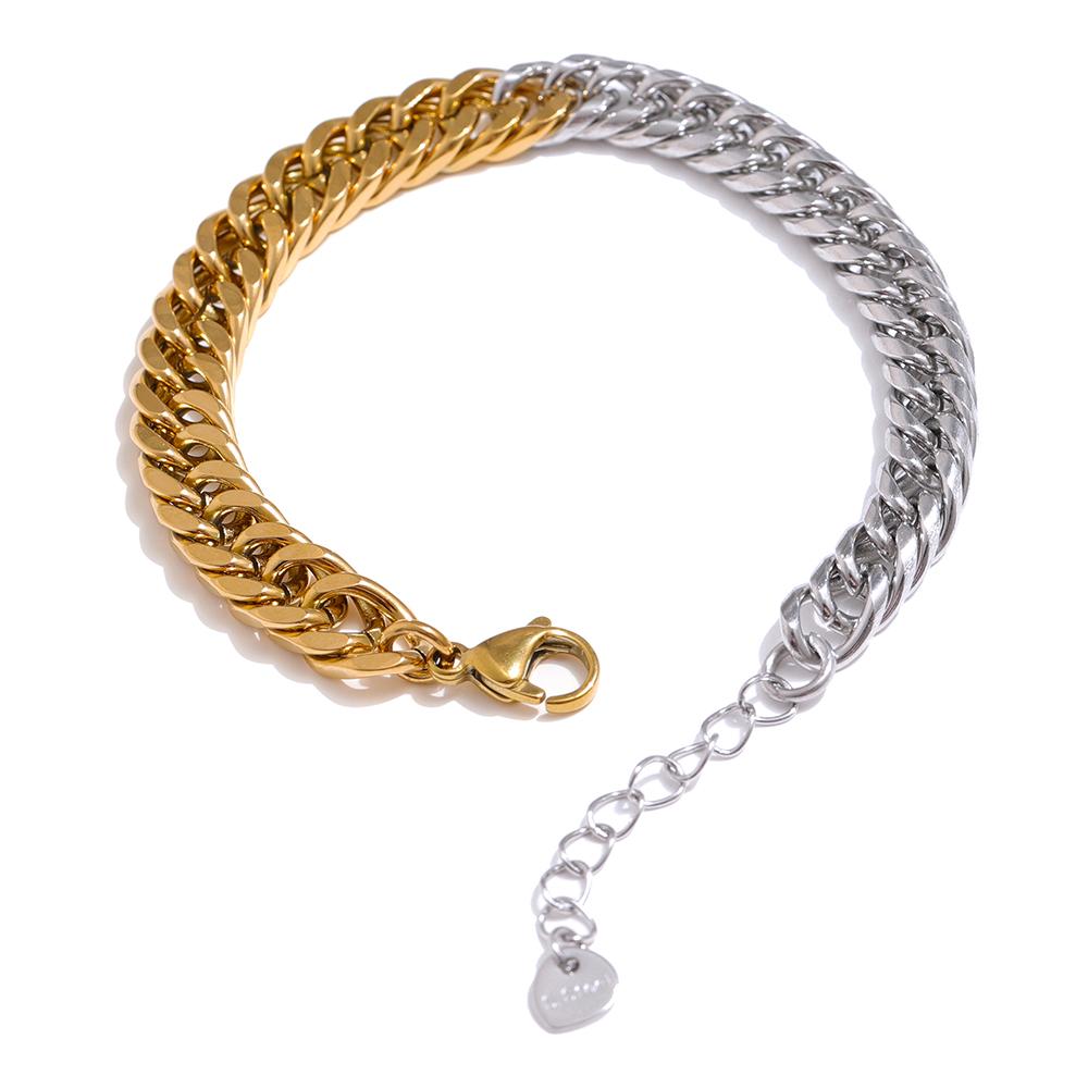 Yhpup 316L Stainless Steel Chain Necklace Minimalist Metalic Texture 18 K PVD Plated Statement Collar Necklace Jewelry Gift
Yhpup 316L Stainless Steel Chain Necklace Minimalist Metalic Texture 18 K PVD Plated Statement Collar Necklace Jewelry Gift