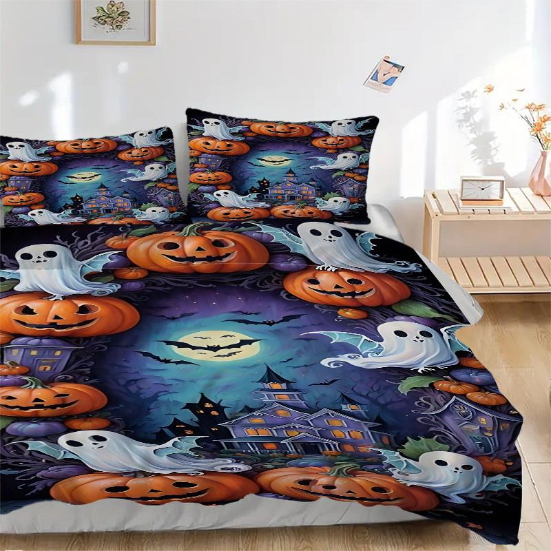 3pcs Halloween, Ghosts Duvet Cover Set, Cover For Bedroom Guest Room (1 Duvet Cover + 2 Pillowcase, Without Quilt), yy250922189 135x200cm
3pcs Halloween, Ghosts Duvet Cover Set, Cover For Bedroom Guest Room (1 Duvet Cover + 2 Pillowcase, Without Quilt), yy250922189 135x200cm