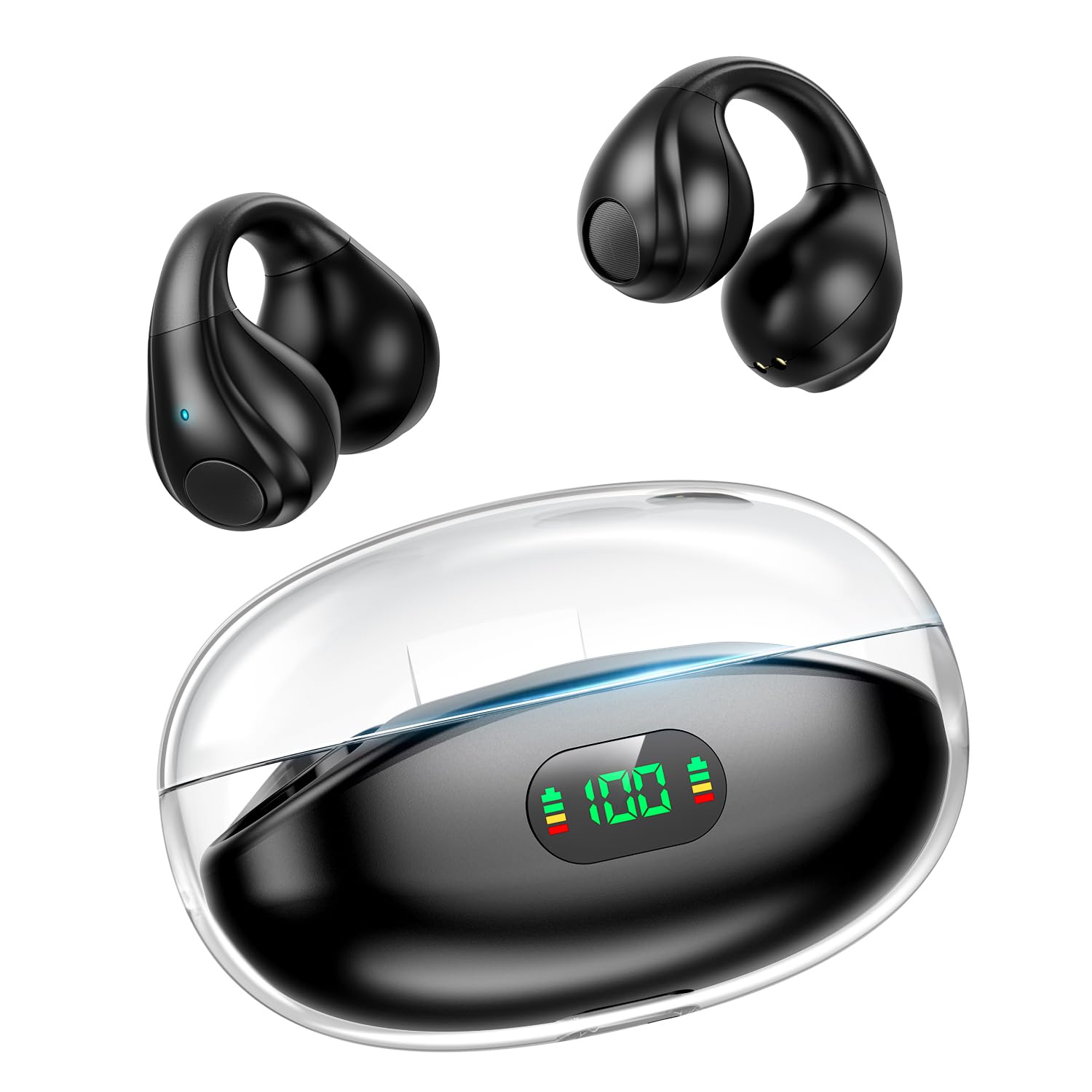 Беспроводные Bluetooth наушники с клипсой для уха, Bluetooth 60 часов звонков, шумоподавление, звук, Bluetooth автоматическое подавление утечки звука, кнопка высокой чувствительности, IPX7, быстрая японская голосовая связь чёрный
Беспроводные Bluetooth наушники с клипсой для уха, Bluetooth 60 часов звонков, шумоподавление, звук, Bluetooth автоматическое подавление утечки звука, кнопка высокой чувствительности, IPX7, быстрая японская голосовая связь чёрный