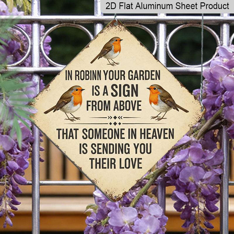 2D Flat Vintage Robin Aluminum Sign, Inspirational Slogan Rustic Plaque with Rusty Edge, Hanging Wall Decor for Garden Yard Home Study 20cm/7.87Inch
2D Flat Vintage Robin Aluminum Sign, Inspirational Slogan Rustic Plaque with Rusty Edge, Hanging Wall Decor for Garden Yard Home Study 20cm/7.87Inch