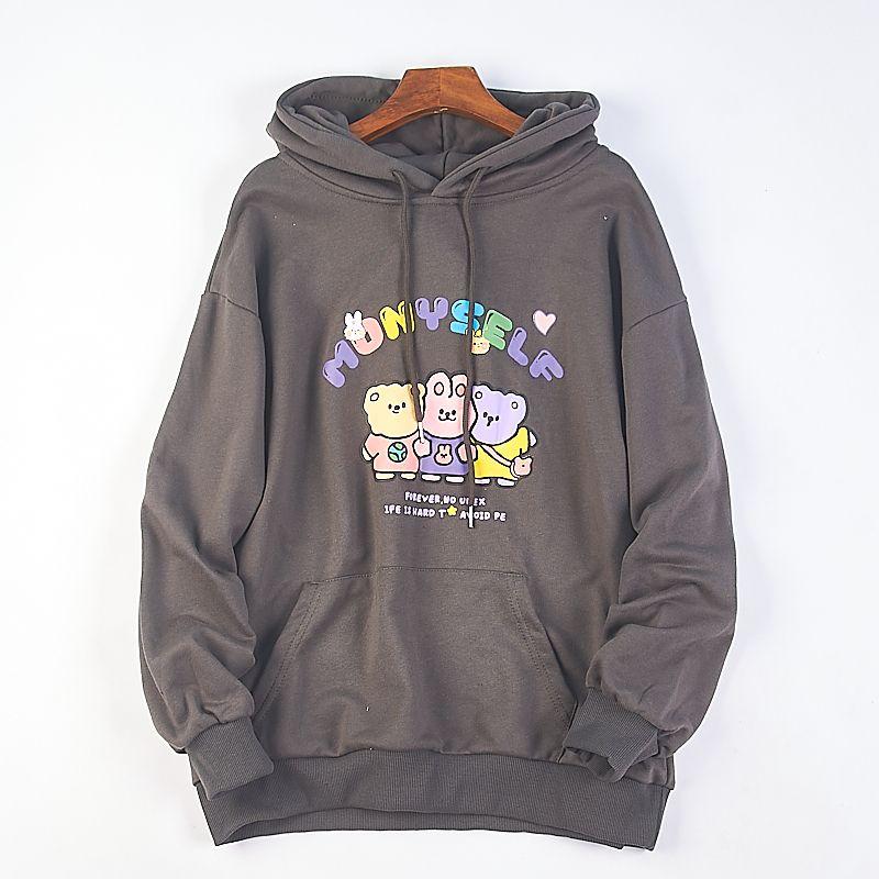 35 Korean Cartoon Print Hooded T-shirt Hoodie Men and Women Couple look H76501 Spring and Autumn Loose Pure Cotton Terry Outerwear 3 Gray L
35 Korean Cartoon Print Hooded T-shirt Hoodie Men and Women Couple look H76501 Spring and Autumn Loose Pure Cotton Terry Outerwear 3 Gray L